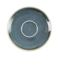 Kiln Cappuccino Saucers | Blue | 16cm | 6 pieces
