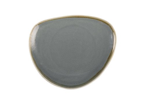  Olympia Kiln Triangular Plates | Blue | 23cm | Pack of 6 