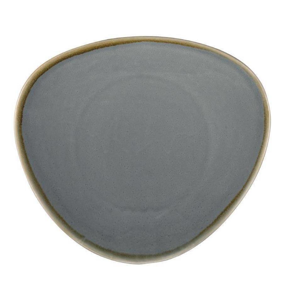 Kiln Triangular Plates | Blue | 28cm | 6 pieces