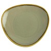 Olympia Kiln Triangular Plates | Moss green | 28cm | 4 pieces