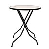 HorecaTraders Table debout pliable et robuste | Ø85cmx(h)110 cm