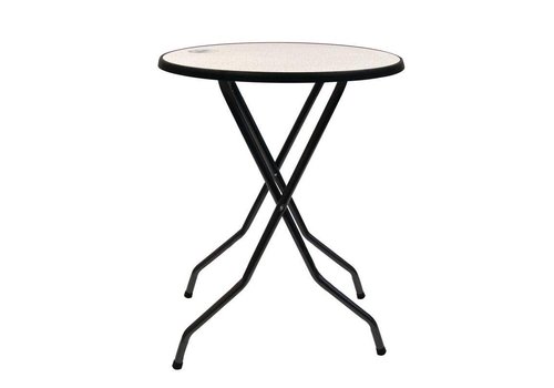  HorecaTraders Table debout pliable et robuste | Ø85cmx(h)110 cm 