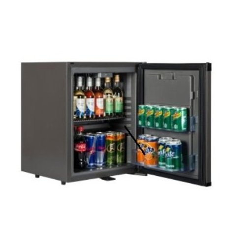  HorecaTraders Small Black Fridge | SILENT FRIDGE | 31L 
