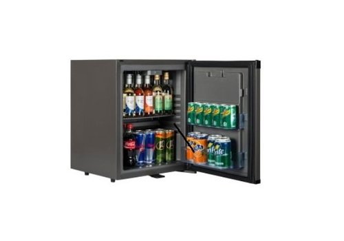  HorecaTraders Petit réfrigérateur noir silencieux 41 litres 