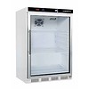 HorecaTraders Static Refrigerator with Glass Door | White | 130L