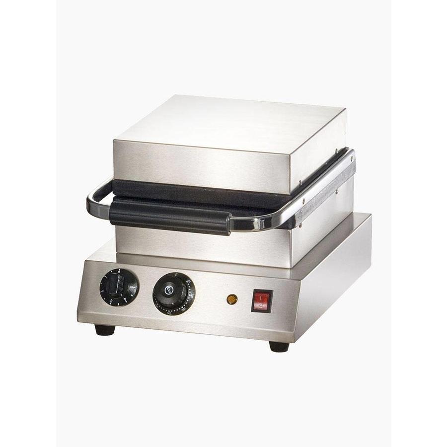 Waffeleisen aus Edelstahl | 240x240 mm | Schwerlast