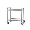 HorecaTraders Chariot de service long | 107 cm | SOUDÉ