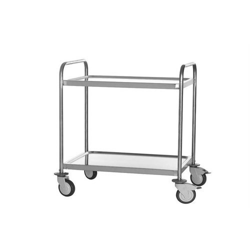 HorecaTraders Lange Serveerwagen | GELAST | 96(h)x107x74cm   HorecaTraders Lange Serveerwagen | GELAST | 96(h)x107x74cm