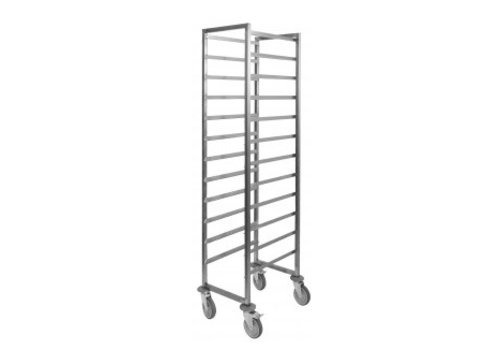  HorecaTraders Chariot à étagères GN 2/1 | 65 x 53 cm 