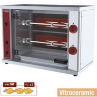 Electric Chicken Grill with 2 Spits | 6 Chickens