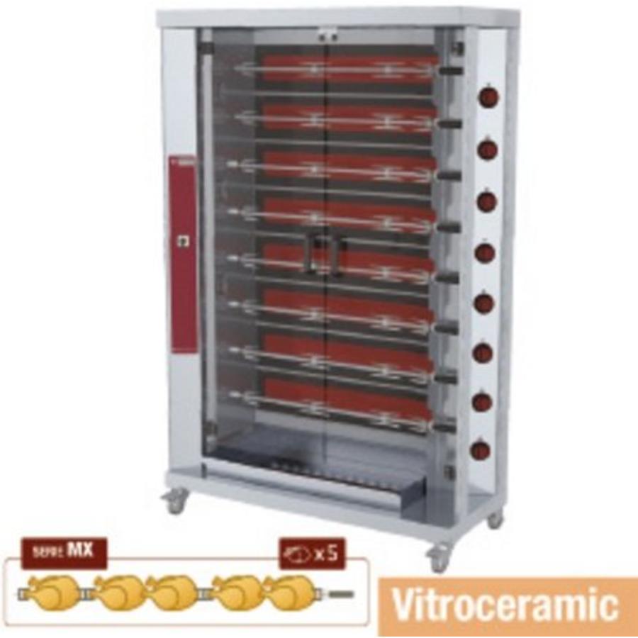 Grill à poulet électrique avec 8 broches | 40 poulets