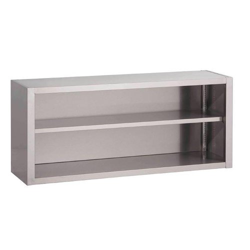  HorecaTraders Stainless steel open wall cabinets | 8 Dimensions 