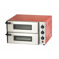 Dubbele Pizzaoven 3000 Watt | 2 Pizza's