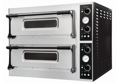  Combisteel Pizza Oven Double Electric 9400 Watt | 8 Pizzas 