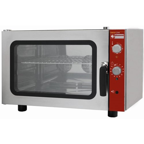  HorecaTraders Convection oven with steam function for 4x60x40 cm 