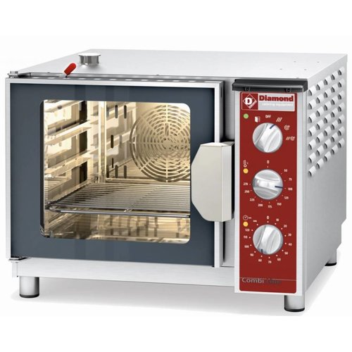  HorecaTraders Convection oven with steam combination for 4x 2/3 GN 
