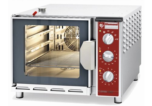  HorecaTraders Convection oven with steam function for 4x 1/1 GN 