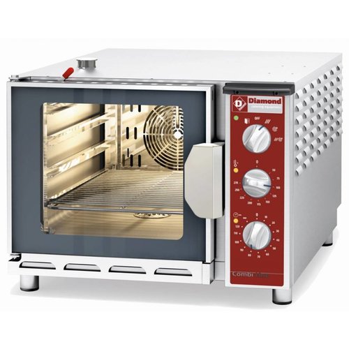  HorecaTraders Convection oven with steam function for 4x 1/1 GN 