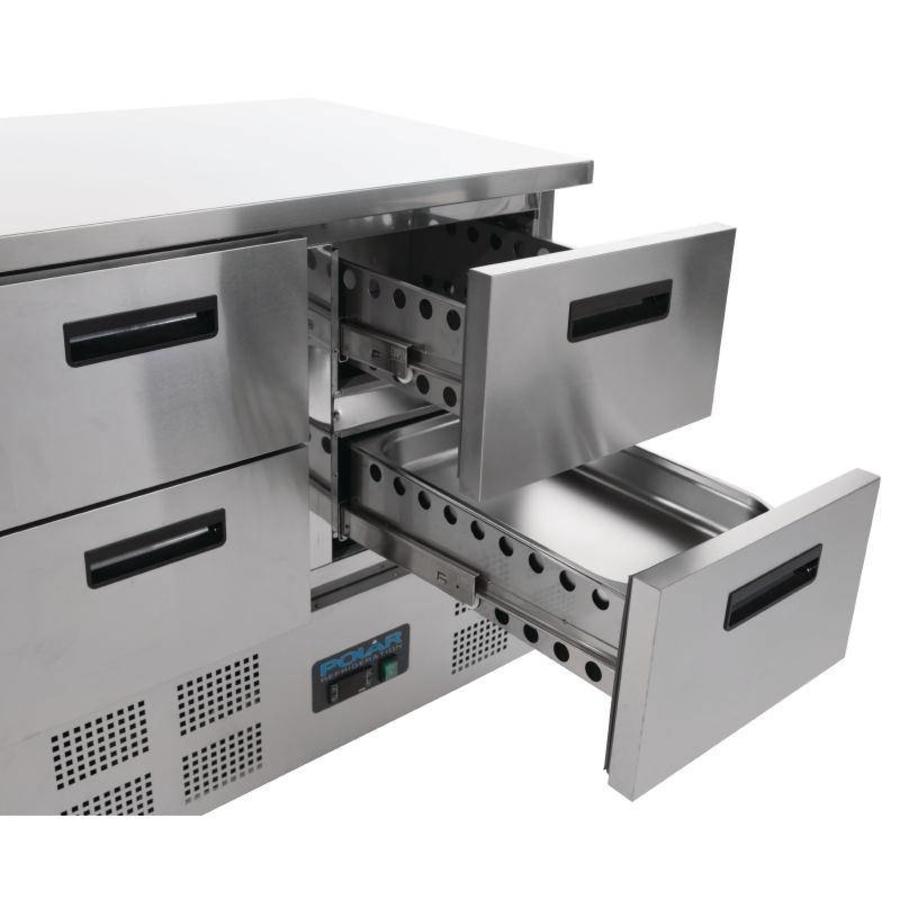 Kühlwerkbank 4 Schubladen - 4 x GN 1/1 | 88 x 90 x 70 cm