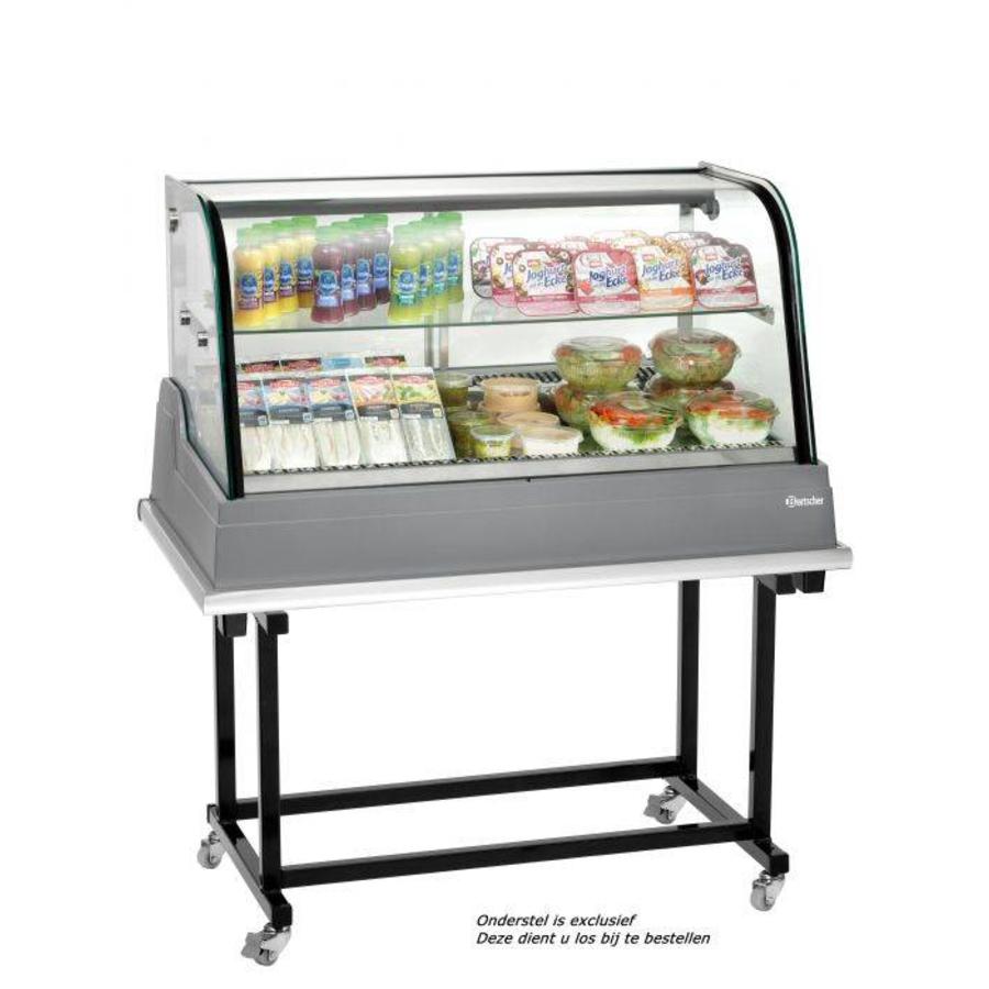 Refrigerated display case with sliding door - 154 Liter