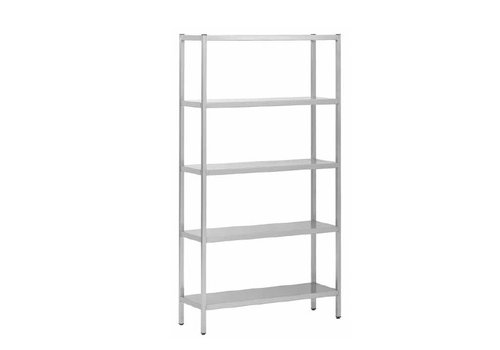  HorecaTraders Stainless Steel Shelf Rack with 4 Sheep | 4 Sizes 
