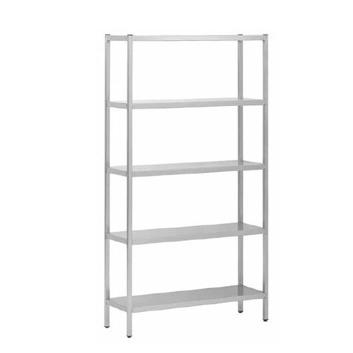  HorecaTraders Stainless Steel Shelf Rack with 4 Sheep | 4 Sizes 
