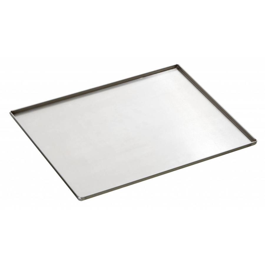 Aluminum baking tray w 40 x d 28 x h 1.1 cm