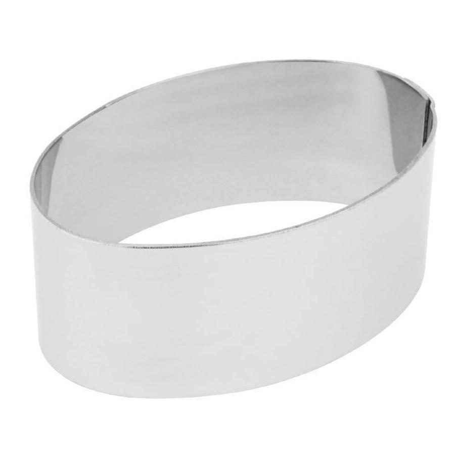Cake tin stainless steel oval | 7.5 x 4.5 cm