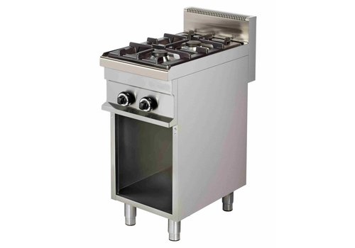  Combisteel Cuisinière à gaz avec élément de base | 2 brûleurs 