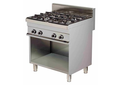  Combisteel Gas Stove Open Base | 4 x 6 kW Burners 
