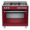 Saro Cuisinière à gaz, four électrique et gril rouge | 5 brûleurs | 240 V
