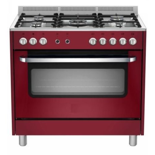  Saro Gasfornuis Rood Elektrische Oven en Grill | 5 Branders | 240V 