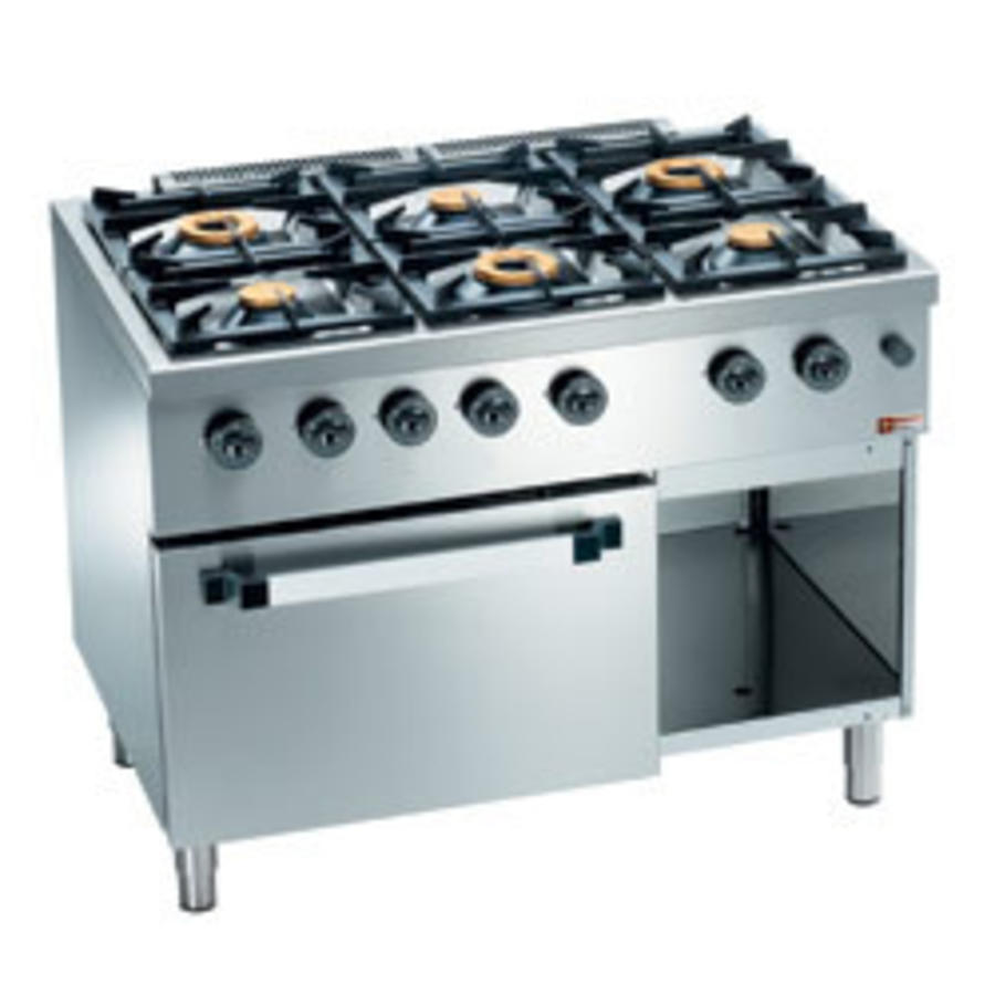 Catering Stove and Oven with Gas | 6 Burners