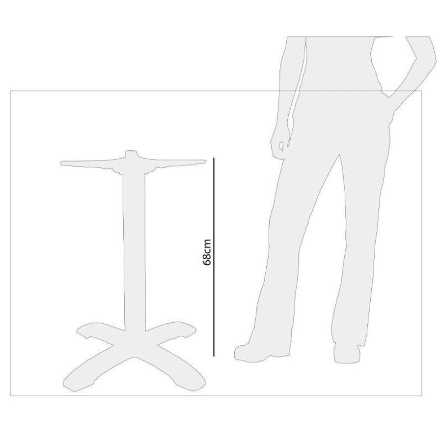 folding aluminum table leg - 68 cm high