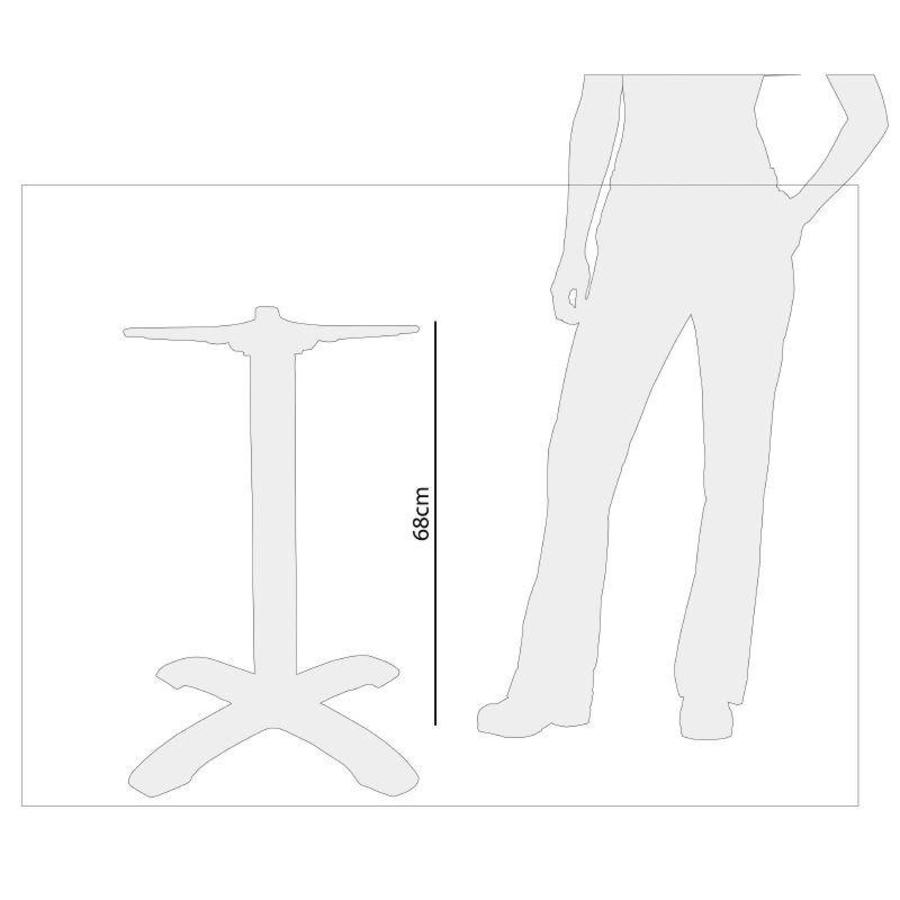 klappbares Aluminium-Tischbein - 68 cm hoch