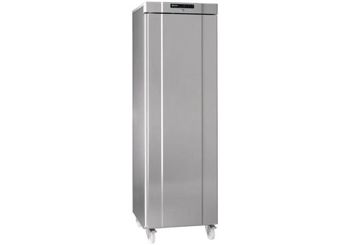  HorecaTraders F410R Compact stainless steel freezer 346 liters 