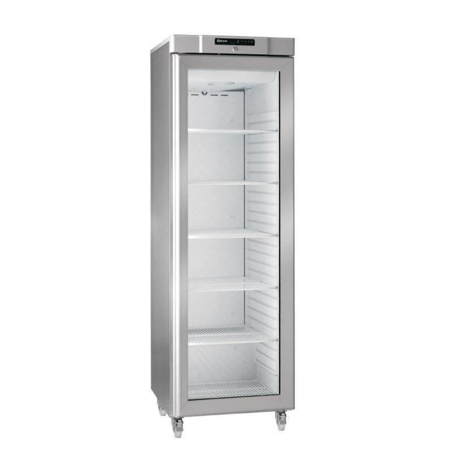Compact refrigerator with glass door 346 liters