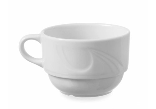  Hendi Tasse à cappuccino Hendi en porcelaine blanche | 23cl (12 pièces) 