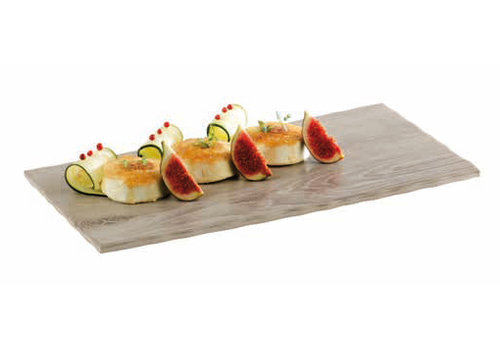 APS Plateau de service rectangulaire en mélamine | Aspect bois 