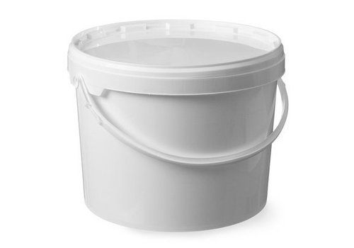 HorecaTraders White bucket with lid | 11.5 litres 