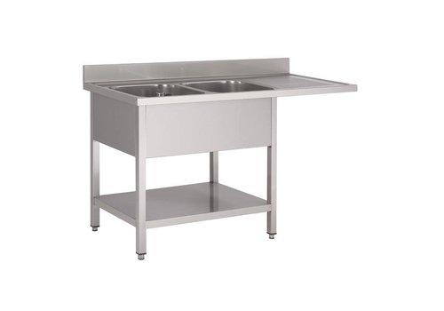  Gastro-M Spoeltafel RVS | Vaatwasmachine Series |160x70x85cm 