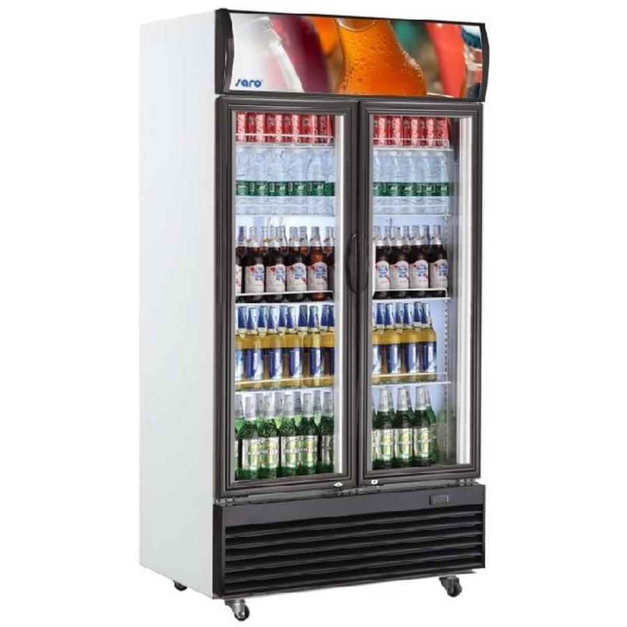 Hospitality Refrigerator with 2 glass doors | Fan Cooling
