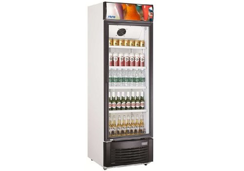  HorecaTraders Réfrigérateur à bouteilles avec porte vitrée | 62x63x193 cm | 230 V 