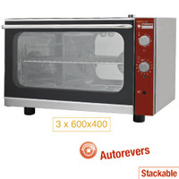 Convection oven for 3x60x40 cm