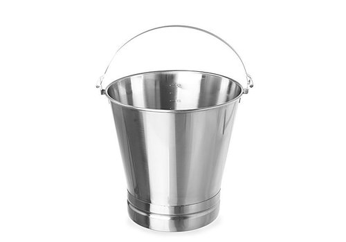  Hendi Seaux en acier inoxydable 7 litres | Matériau lourd 