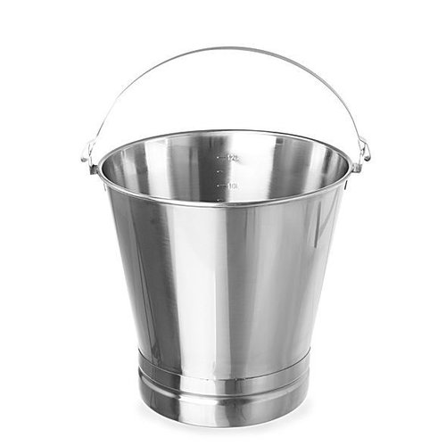  Hendi Stainless Steel Buckets 7 Liter | Heavy Material 