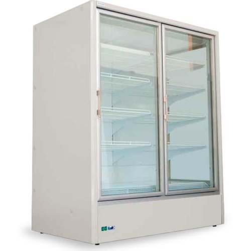  HorecaTraders Refrigerated Display for Wall | LED lighting | Automatic defrost | 2 Formats 