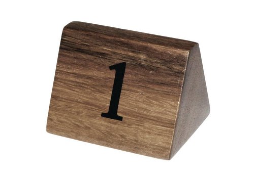  HorecaTraders Numéros de table en bois de 1 à 30 | 3 séries 