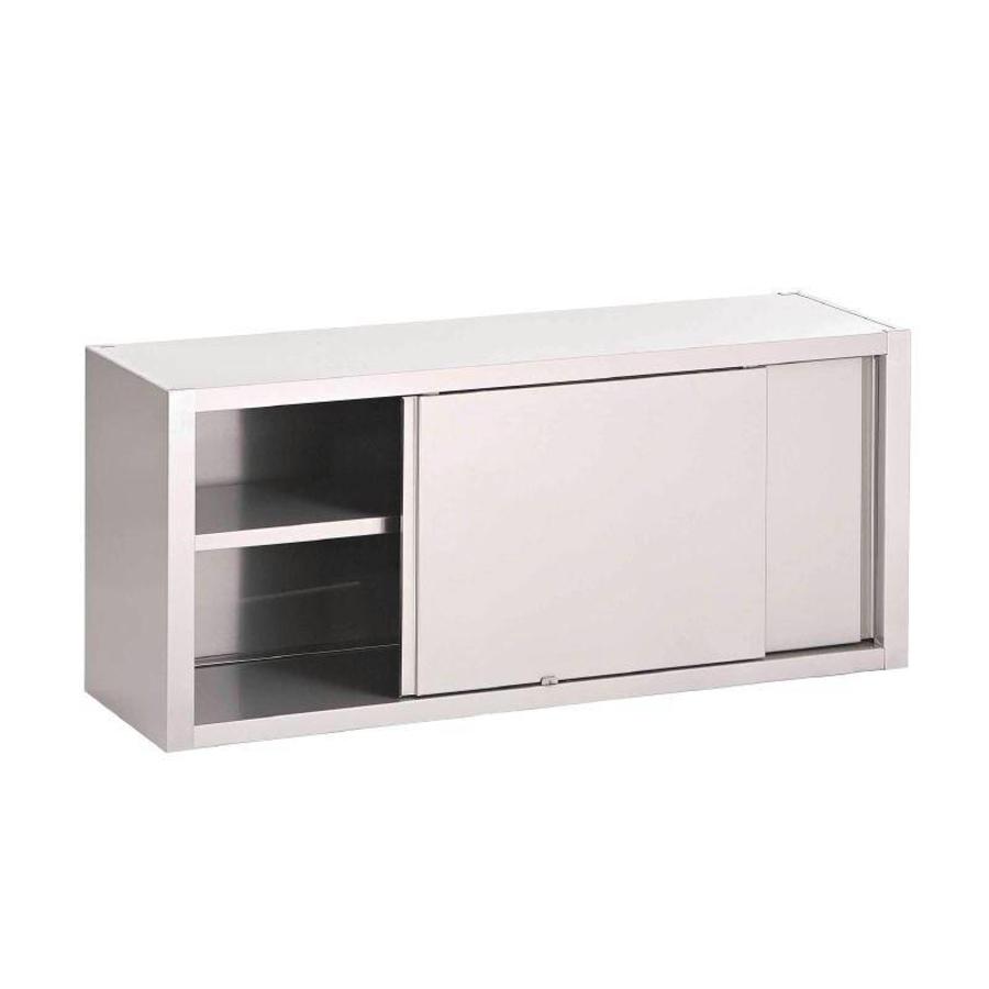 Wall cabinet with sliding doors stainless steel | 7 Formats