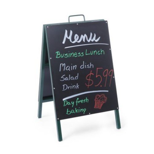  Hendi Kreidetafel mit Stahlrahmen | 50x(H)85cm 